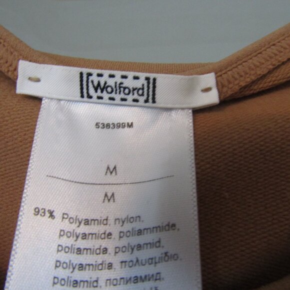 WOLFORD Cashew Brown Stretchy Sleeveless Dress--Size Medium - Picture 2 of 3